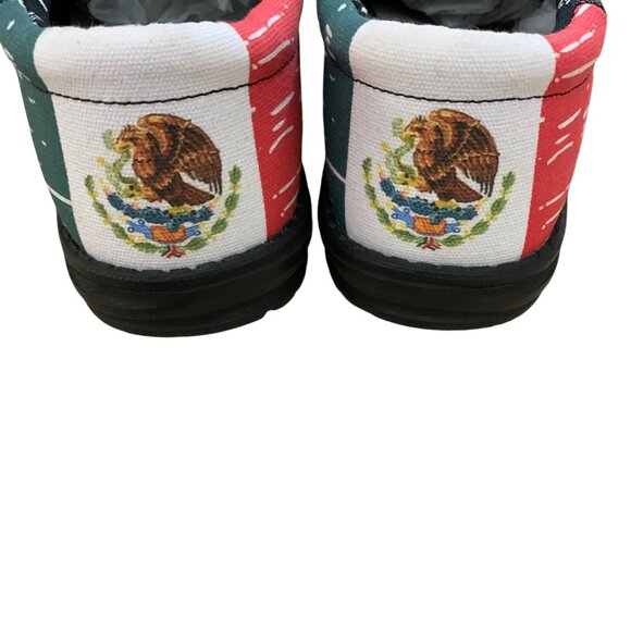 Hey Dude Wally Funk Hecho Mens 11 Shoes Mexico Flag Slip On Comfort Sneakers NEW - Picture 9 of 14